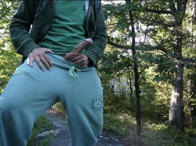 Maybe just a bit public if it’s in the woods