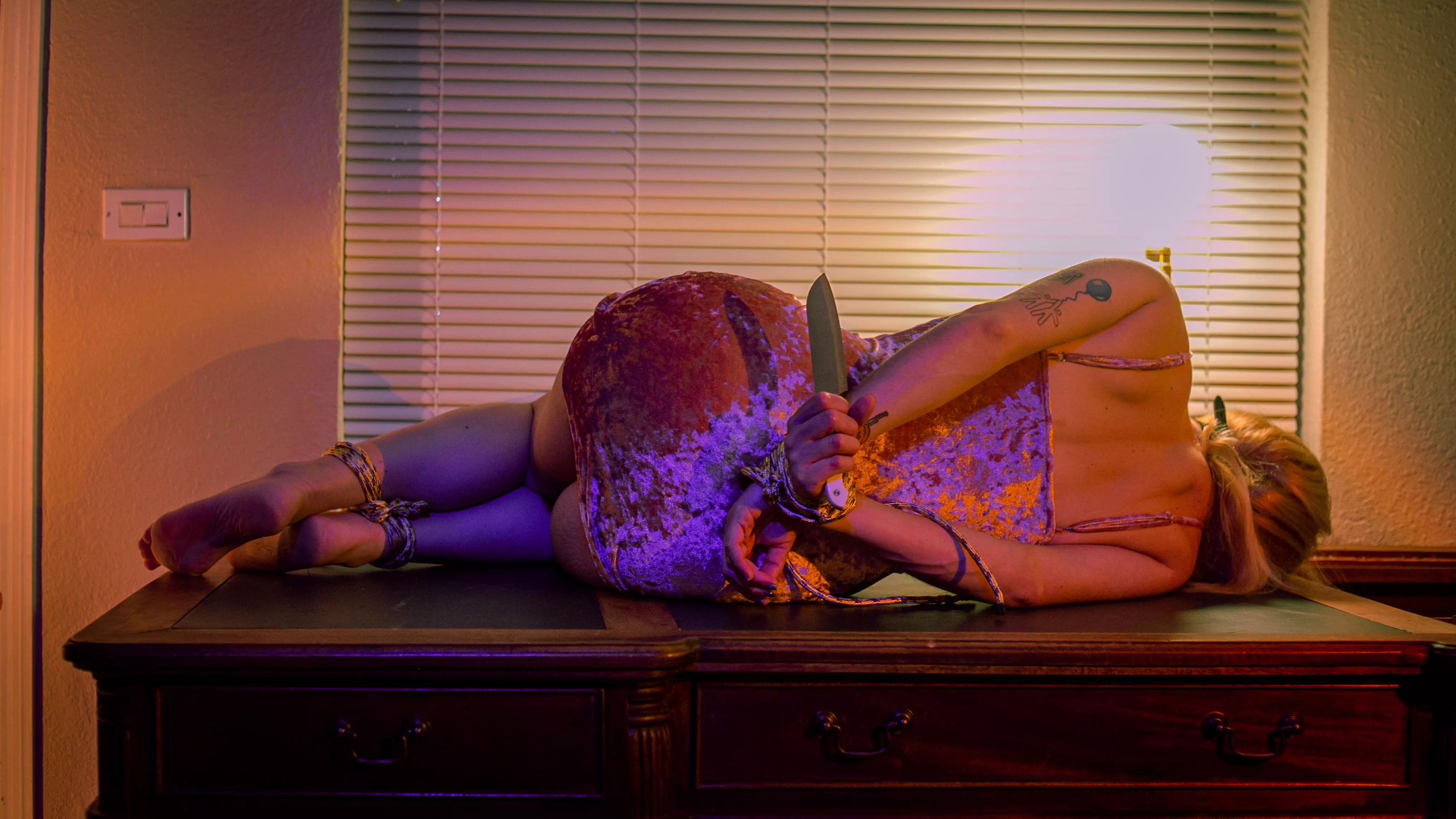 My bimbo can't even free herself when given all the right tools.