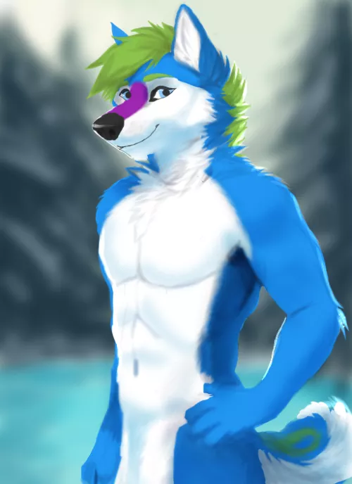 My fursona, Zach (Art by Me)