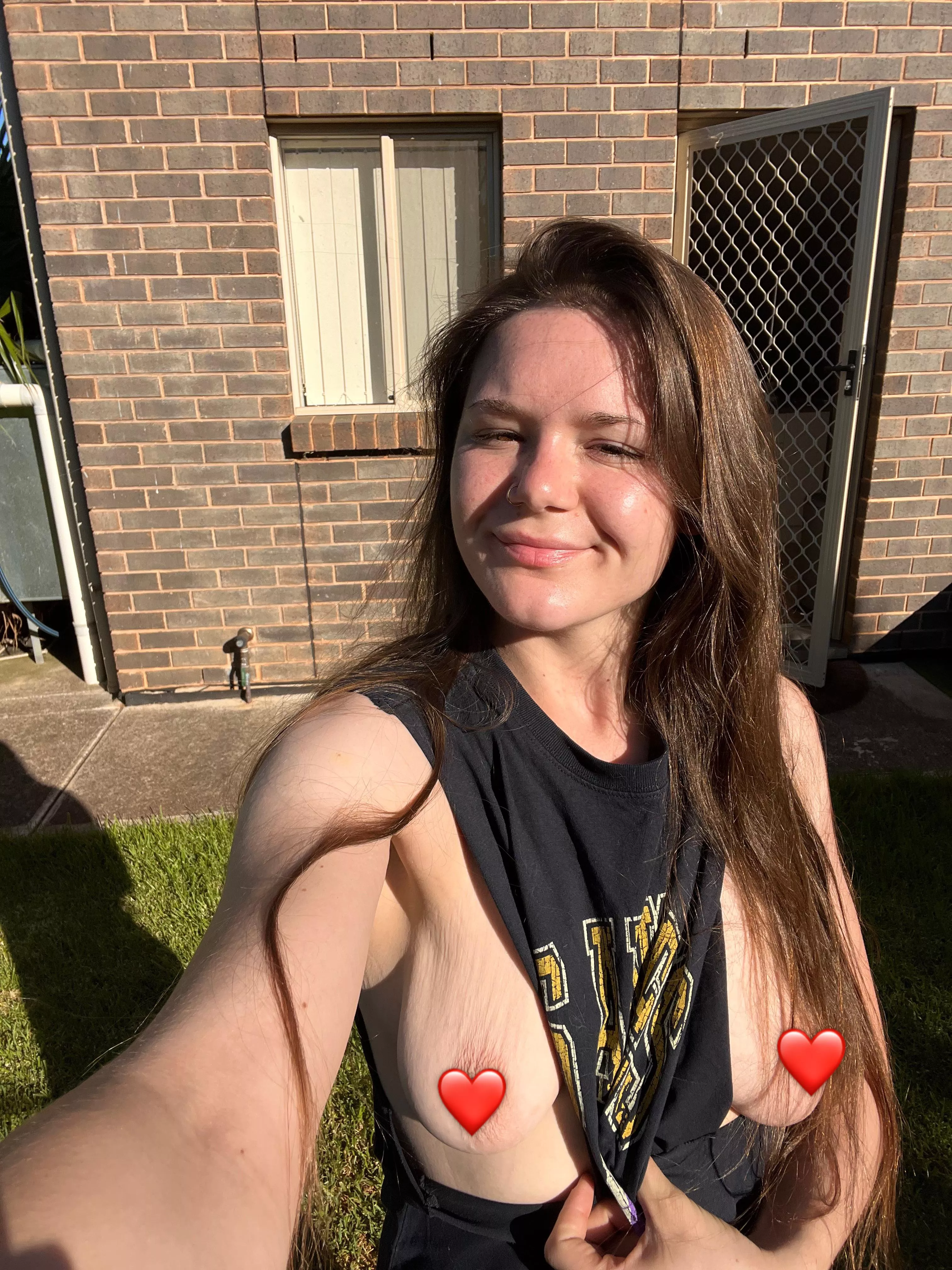 My natural brown hair