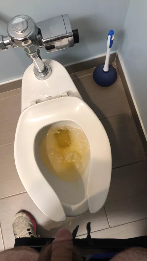 Pee break at work