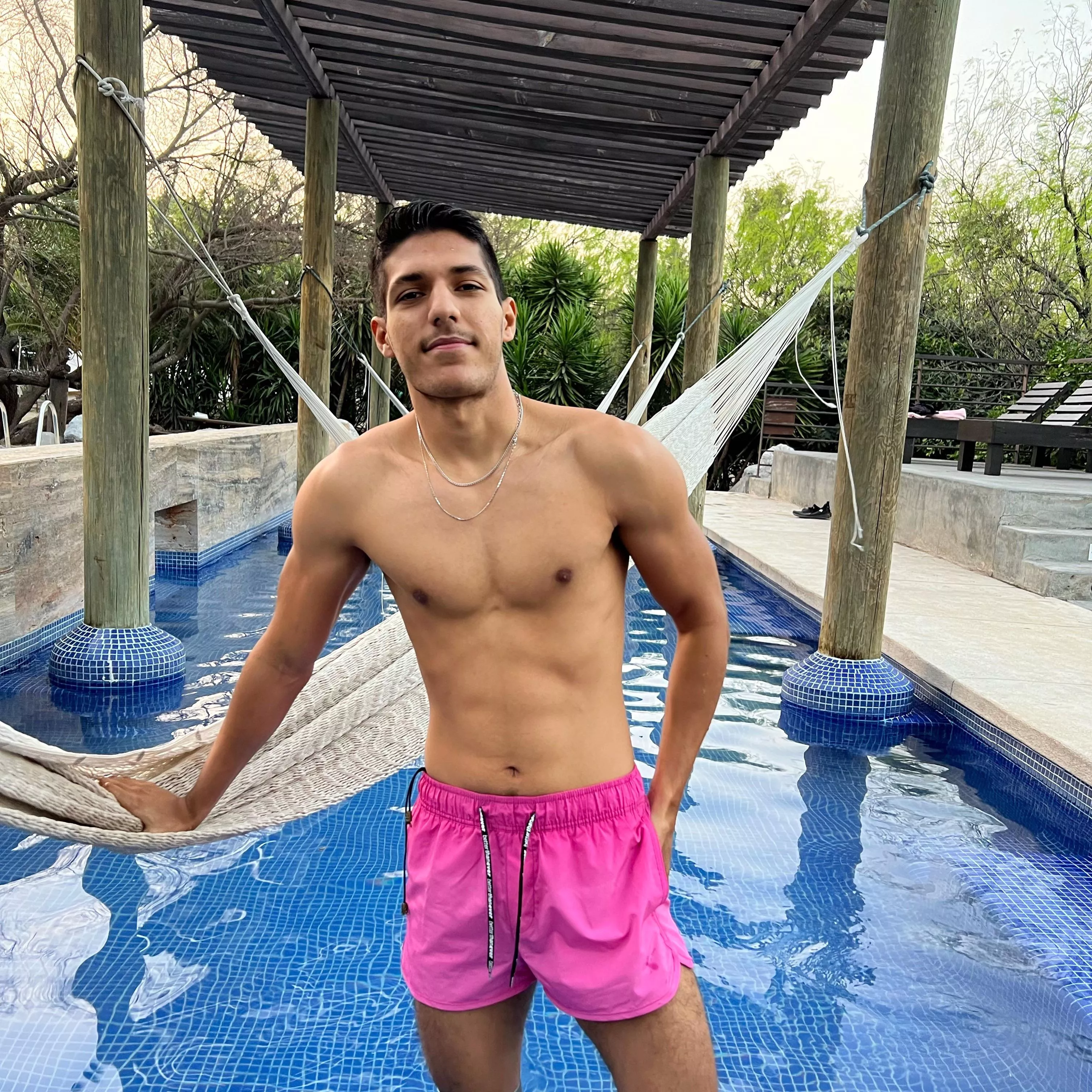 Pink shorts for the weekend