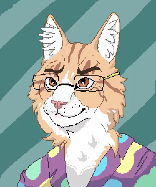 Pixel Portrait of my fursona!