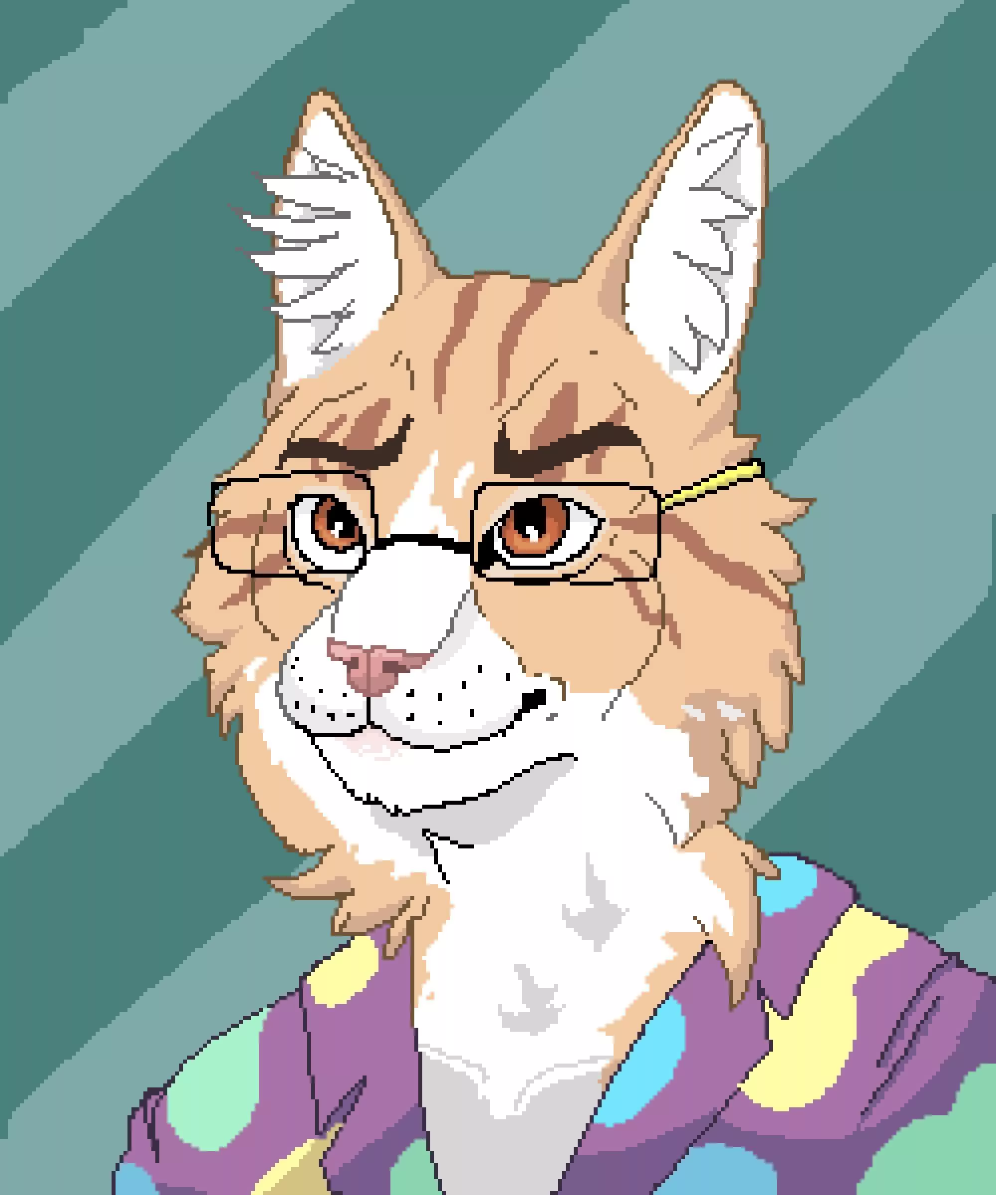 Pixel Portrait of my fursona!