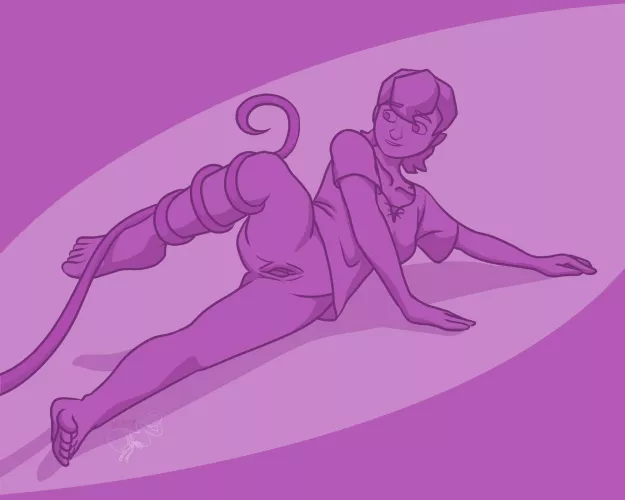 Purple Tentacle! (NB fem oc)