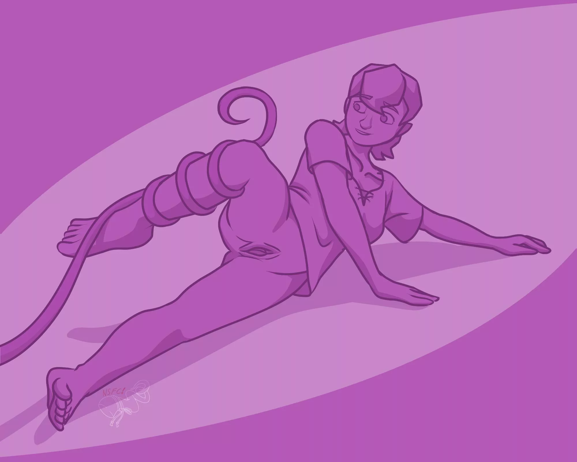 Purple Tentacle! (NB fem oc)