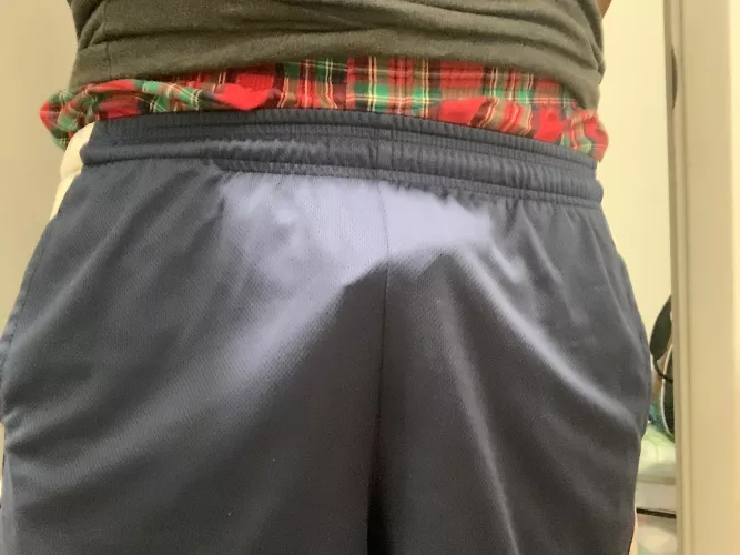 Showing both bulge and boxers today