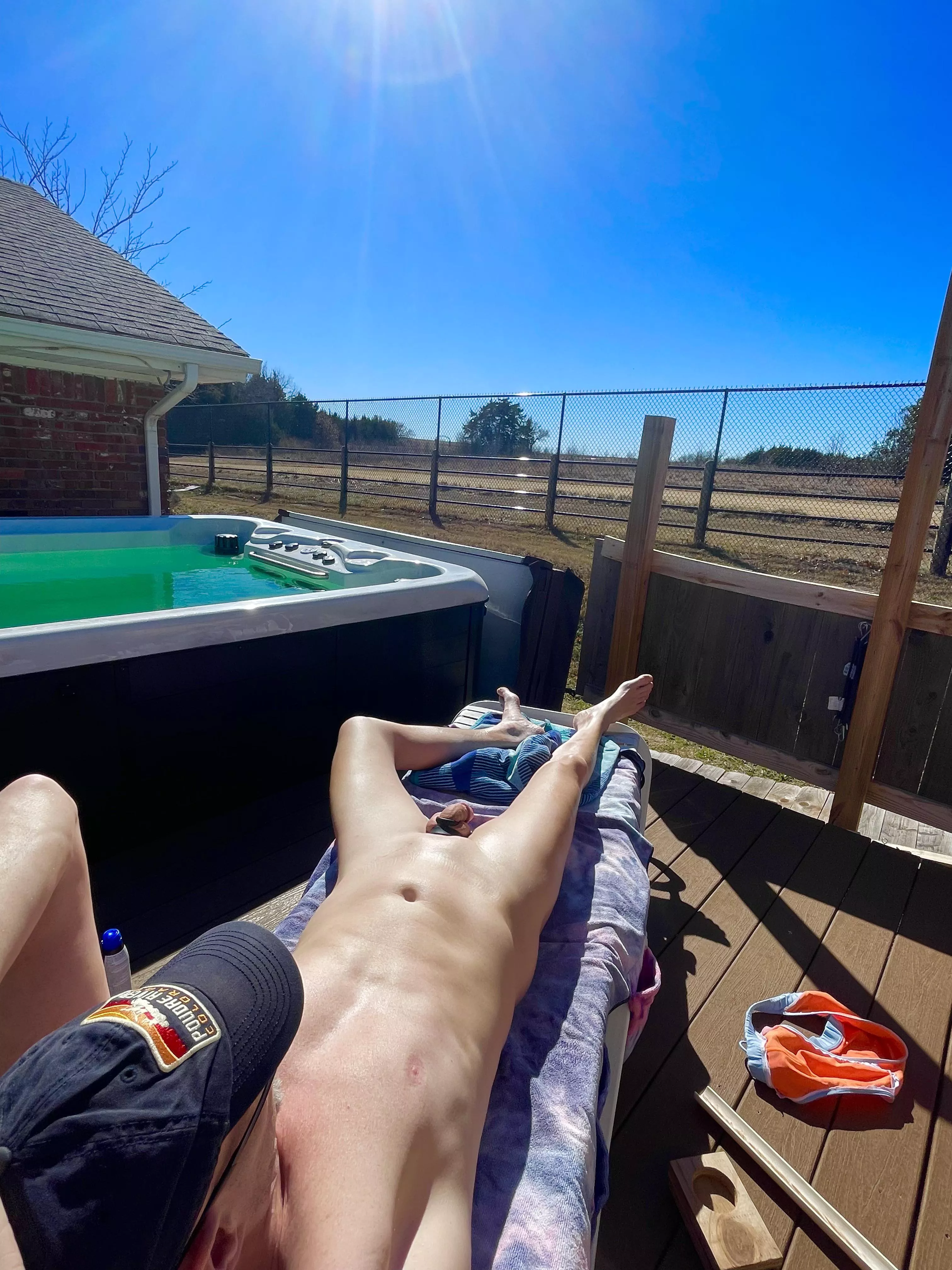 The quiet adventure soaking sun