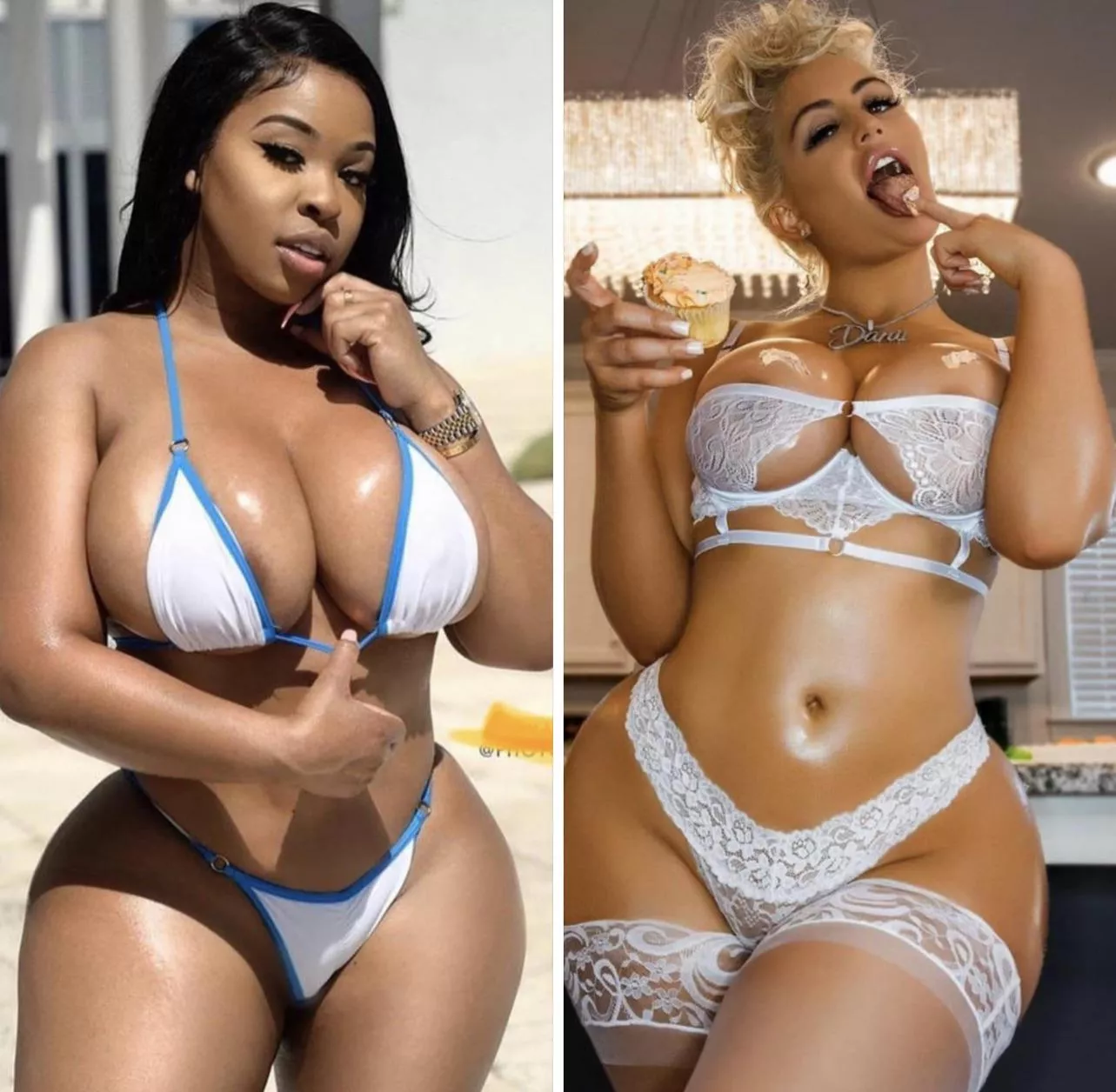 These two here …. Who you choosing for the night ??! [ Aryana ] [ danii]