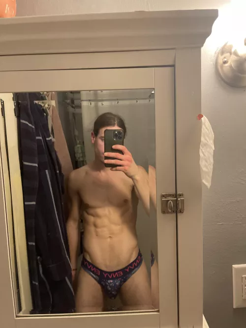 Trying on my new underwear, bro. [27]