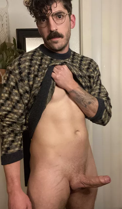 Trying to make dad sweaters cool