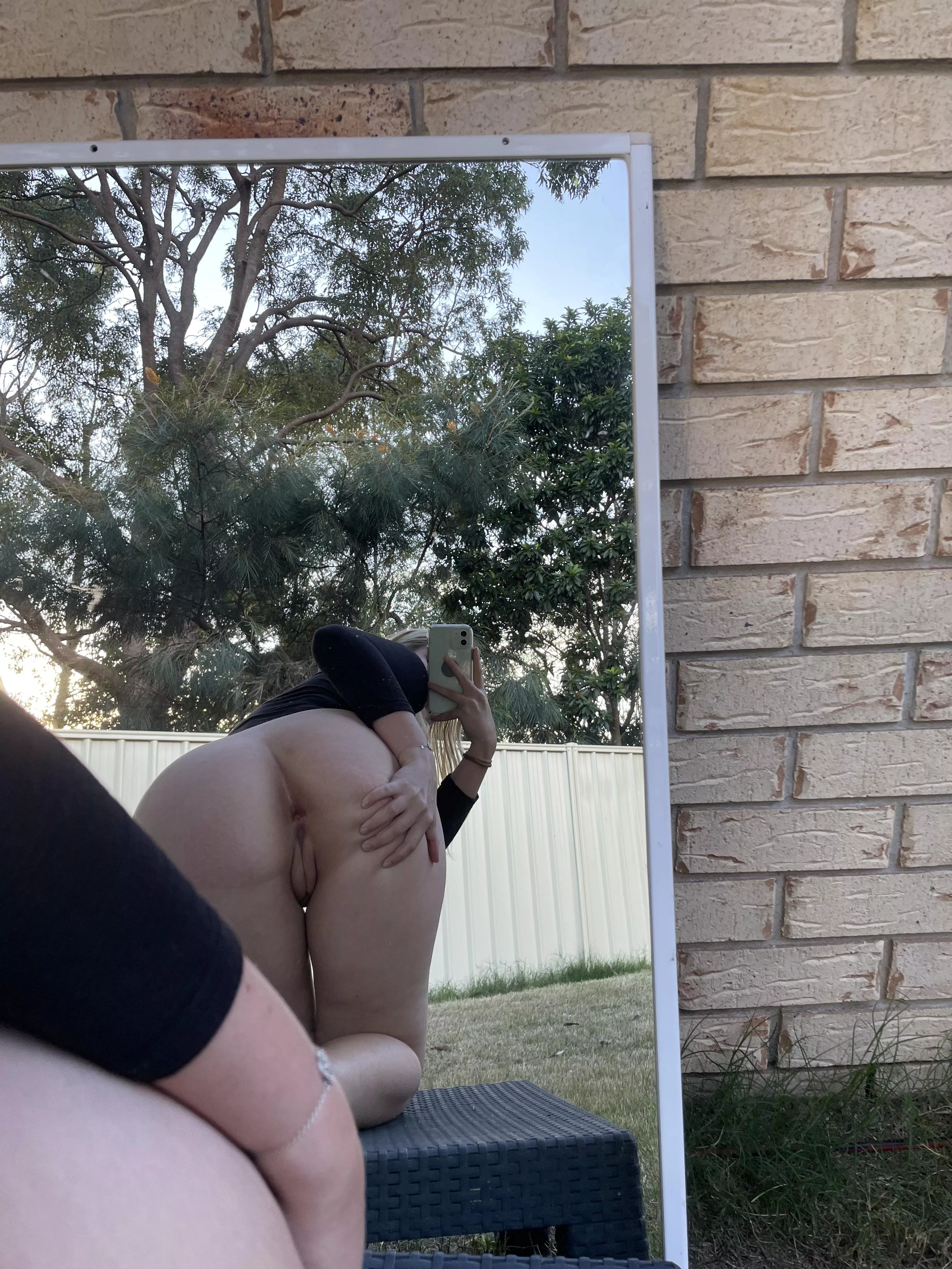 Would you want to fuck me from behind outside ?