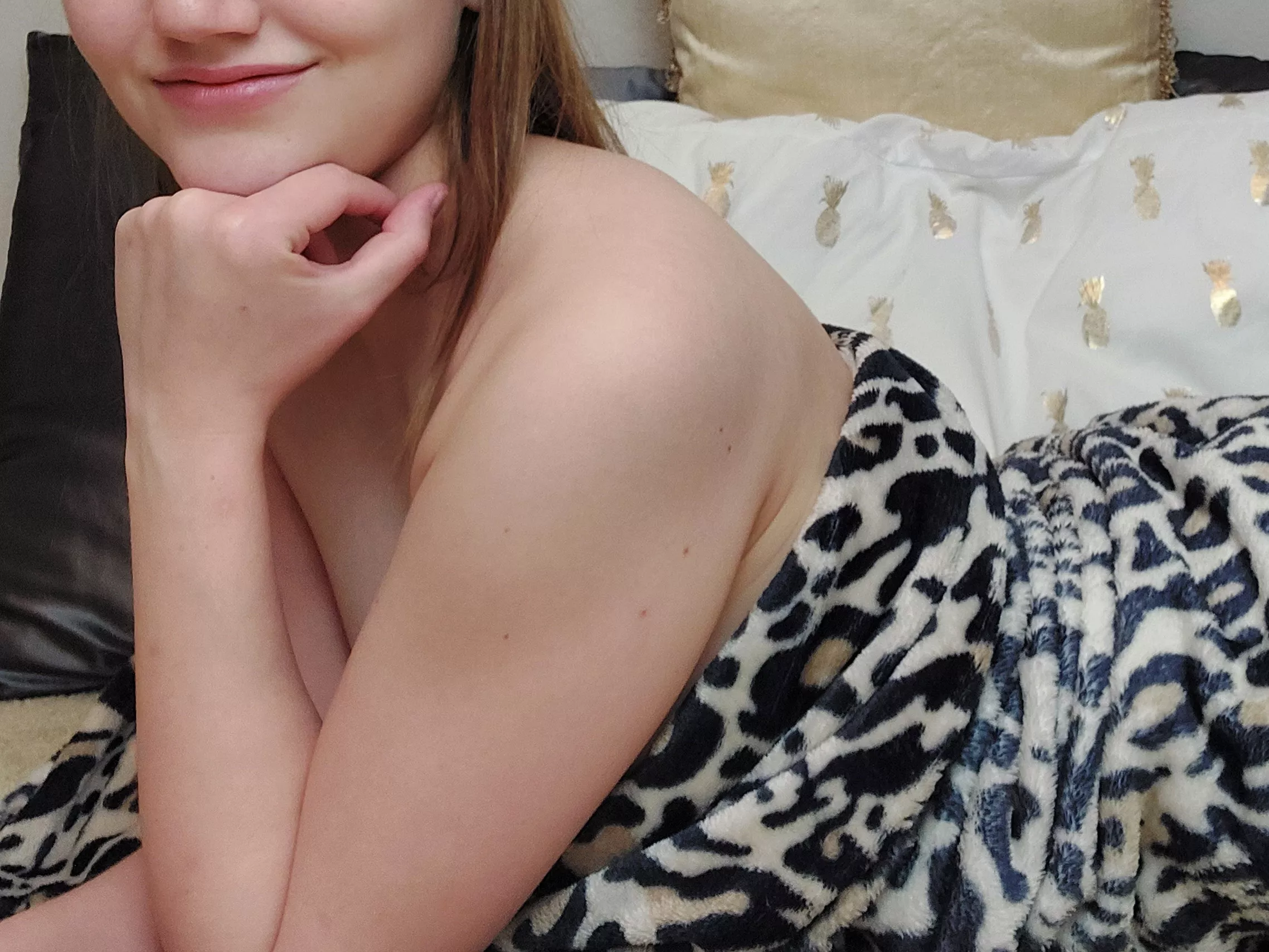 You get home from work to find me in your bed. What happens next?