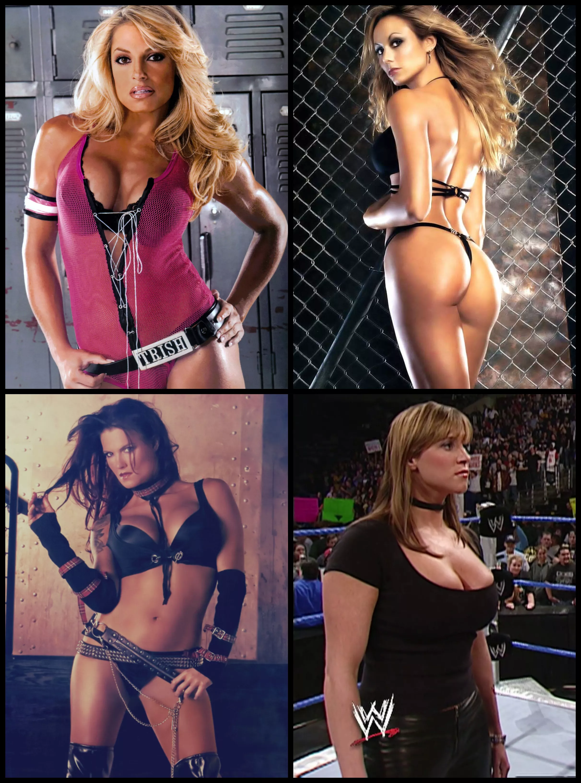 You get to build the ultimate 2000's WWE diva from: Trish, Stacy, Lita, and Steph. Which main attribute would you pick from each of them?