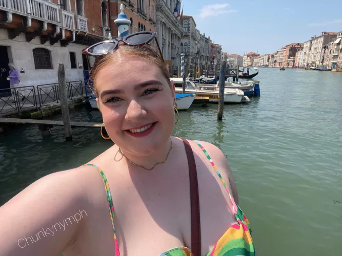 A very happy girl when I was in Venice! 🛶