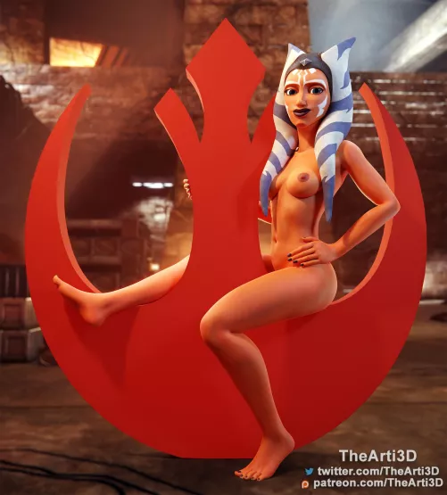 Ahsoka, symbol of the Rebel Alliance (TheArti3D)