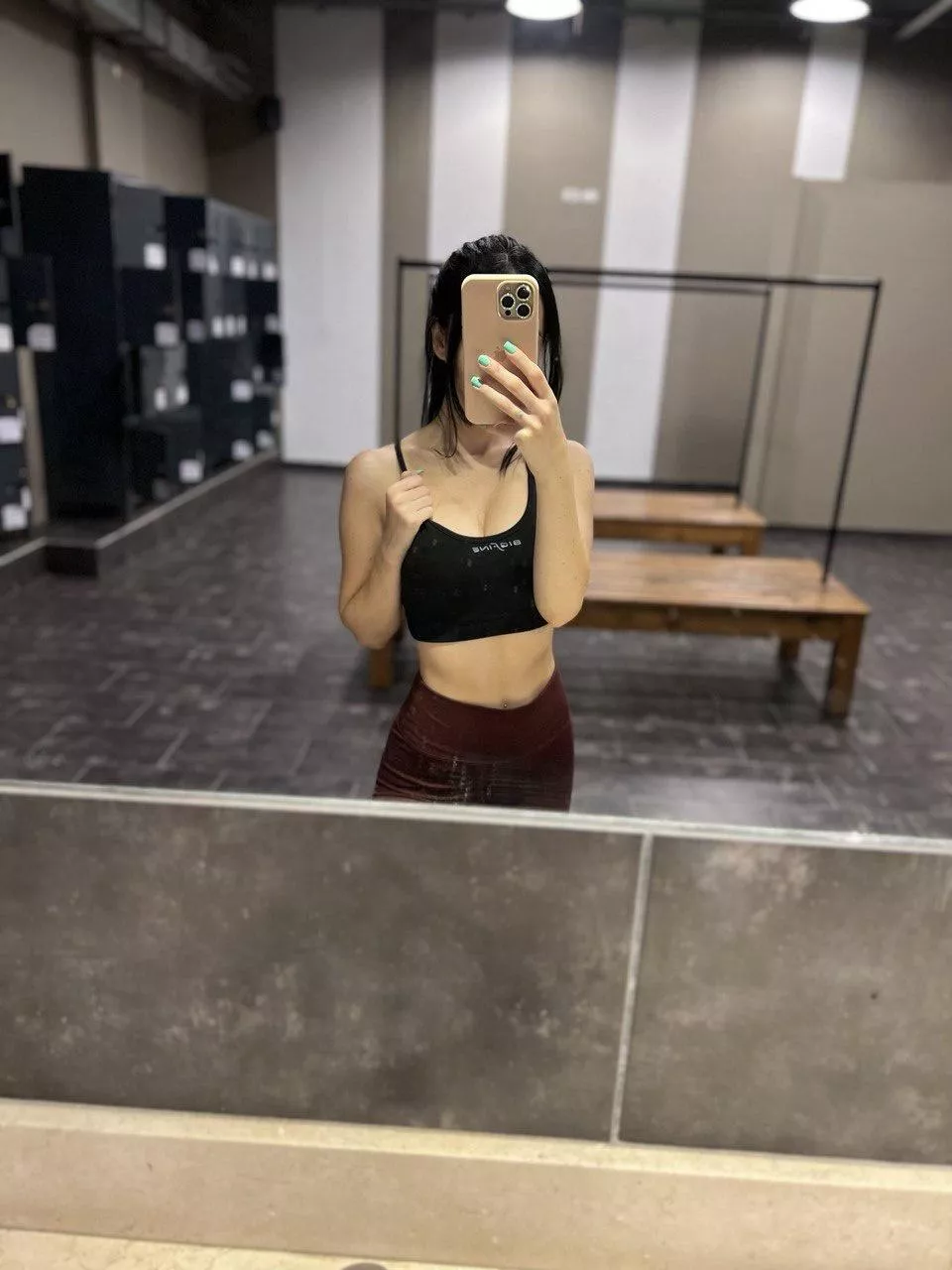 End of training. Will you wait for me in the hot shower?