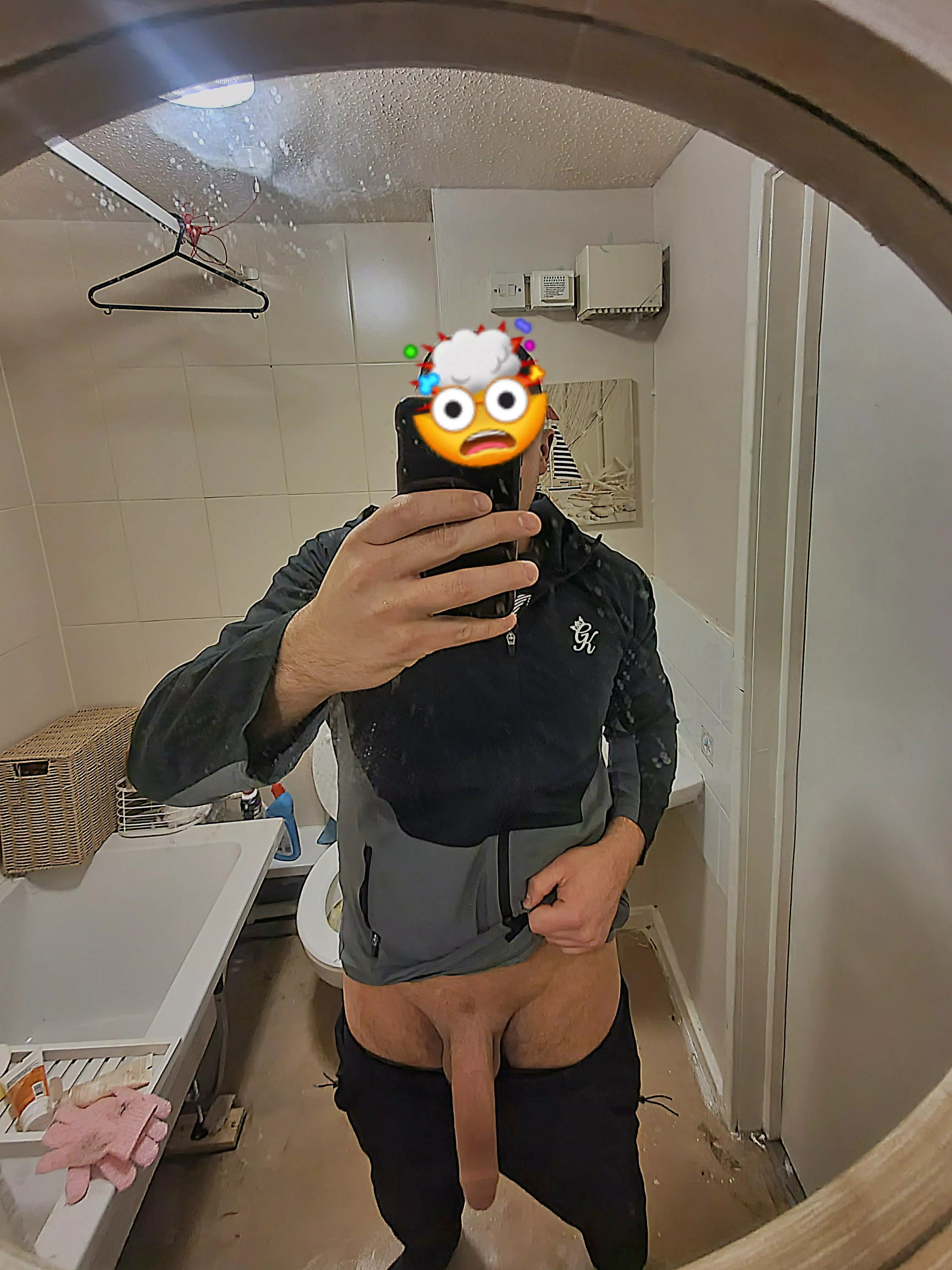 Fresh from our date, you pull my pants down to this... what's your first words ?