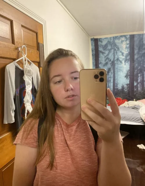 going to class, leaving my bra in dorms