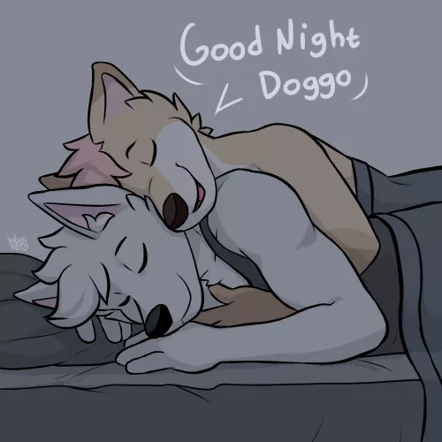 Good night doggo. (Art by me)