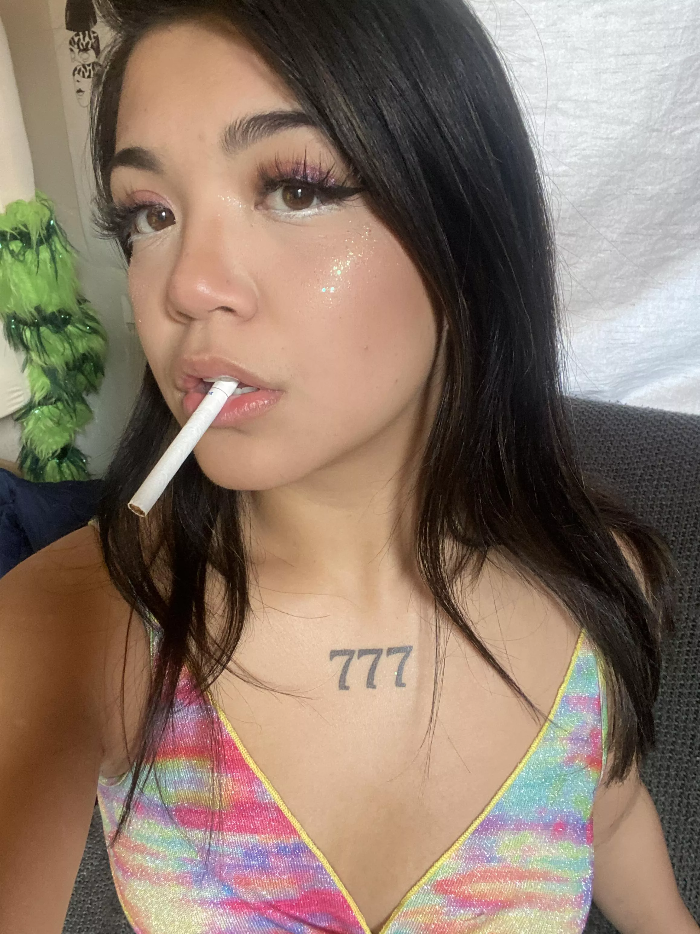 Got dolled up to answer a few smoking questions