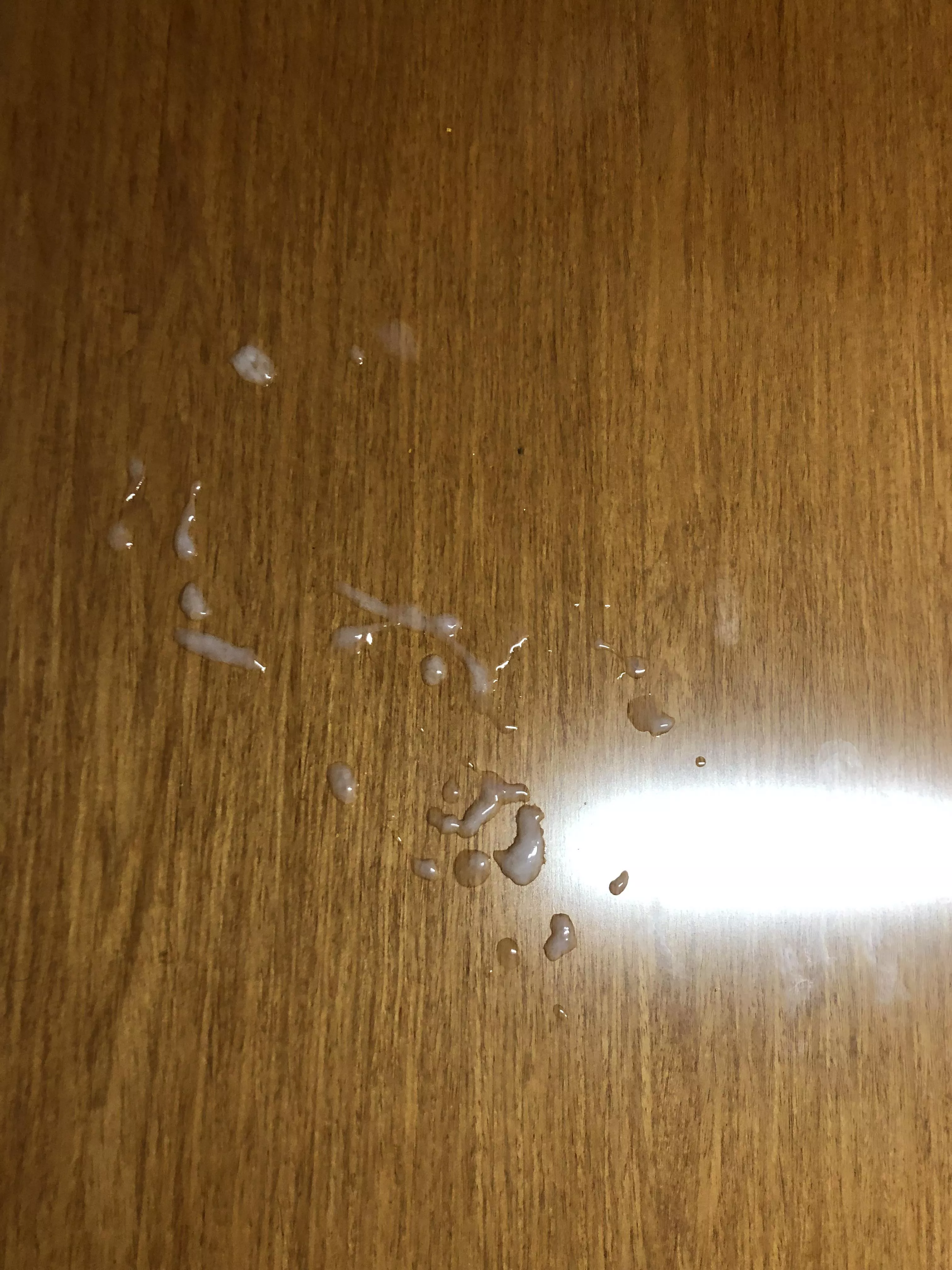 Got tired of my boss forgetting my name. Came on his desk while he was at lunch.