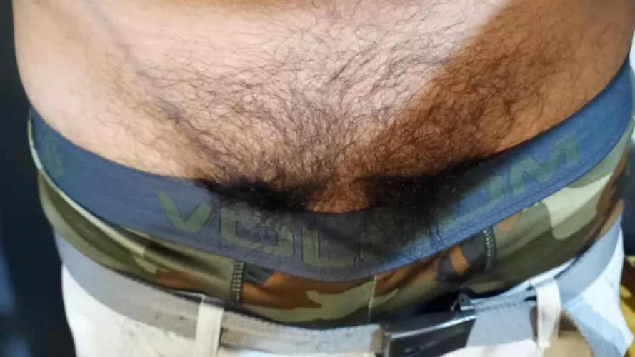 Growing out the pubes.