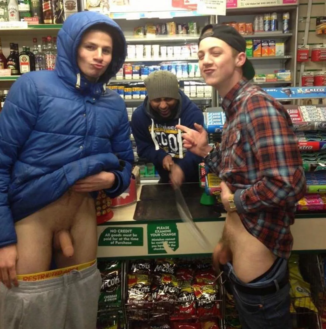 guys should show cock in public