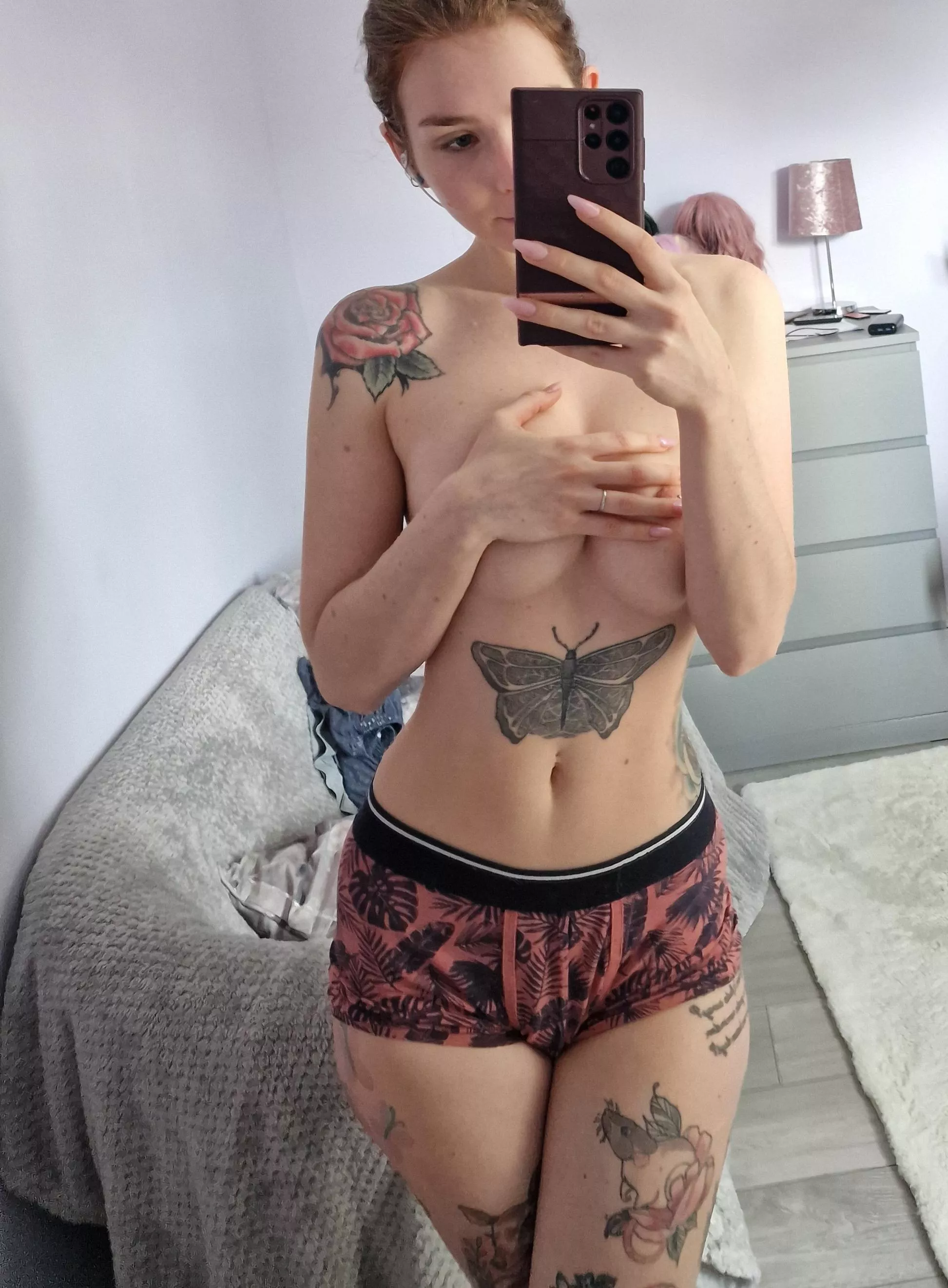 I like working out in men's boxers