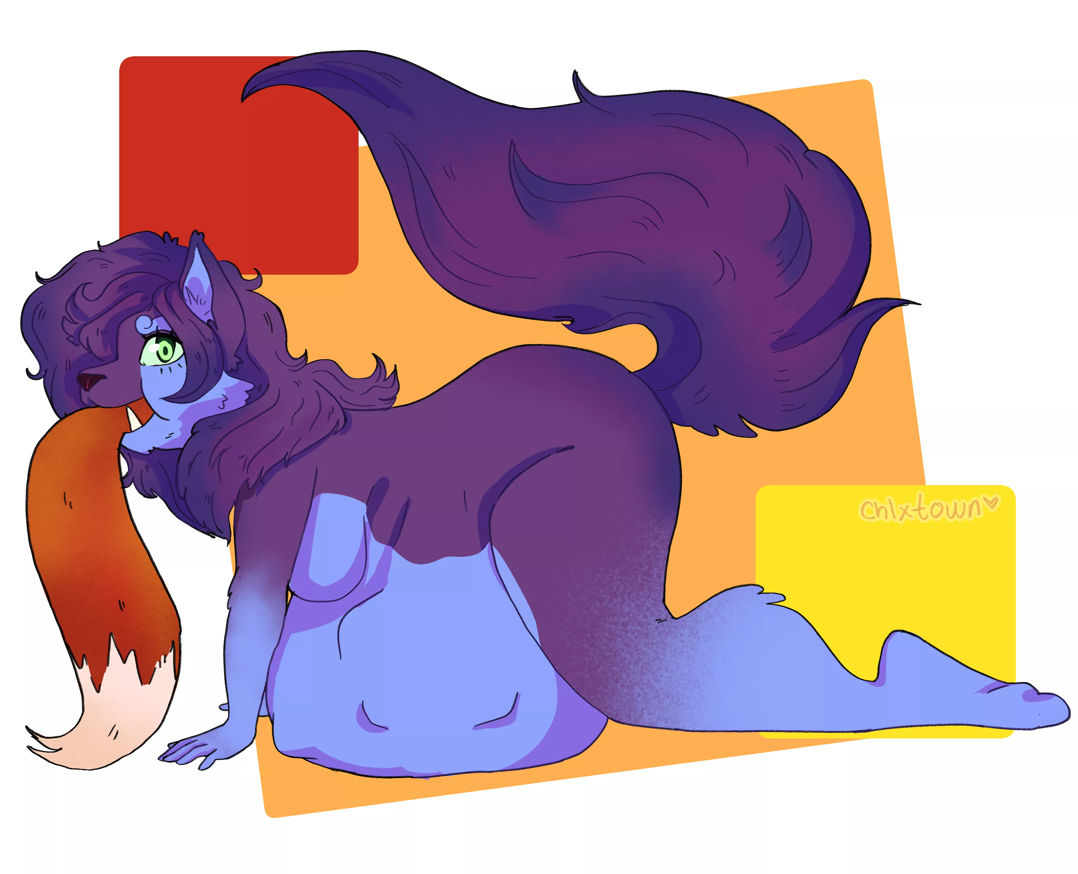 {image} This drawing was a commission made by me, the character is from a kind client, her OC is so beautiful, I loved her colors (open commissions)