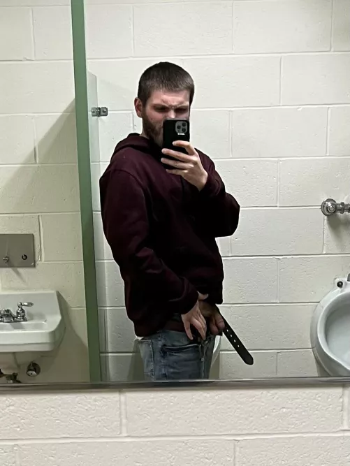 Just a softie in the police departments public restroom 😳😆