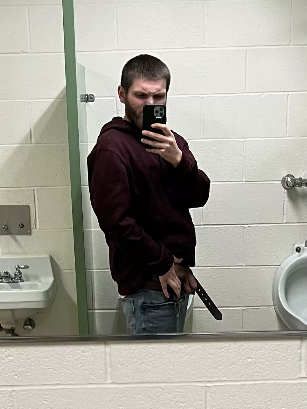 Just a softie in the police departments public restroom 😳😆