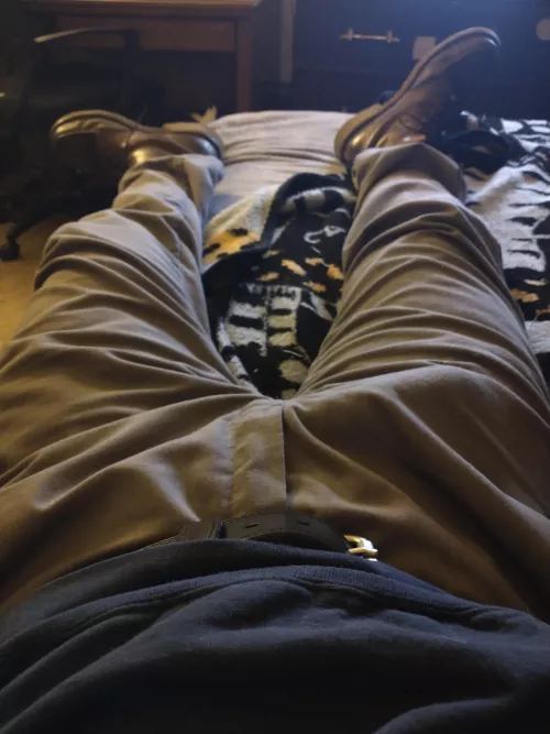 just chilling before work