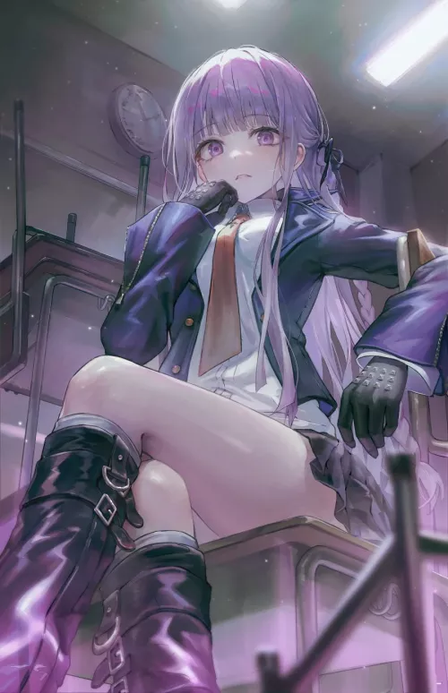 Kyoko Kirigiri nice thighs (tokkyusan / Tokkyu) [Danganronpa]