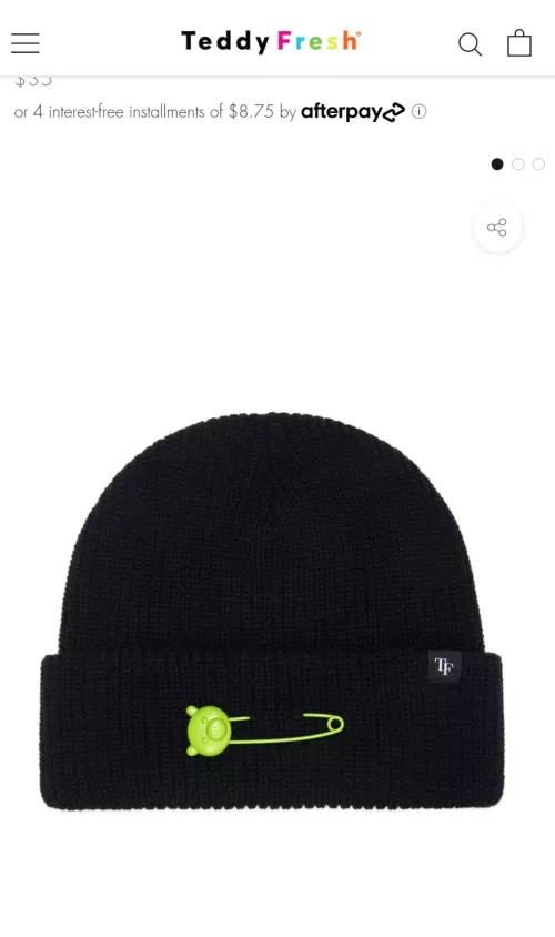 loving the look of this beanie from Teddy fresh. it's giving little space vibes