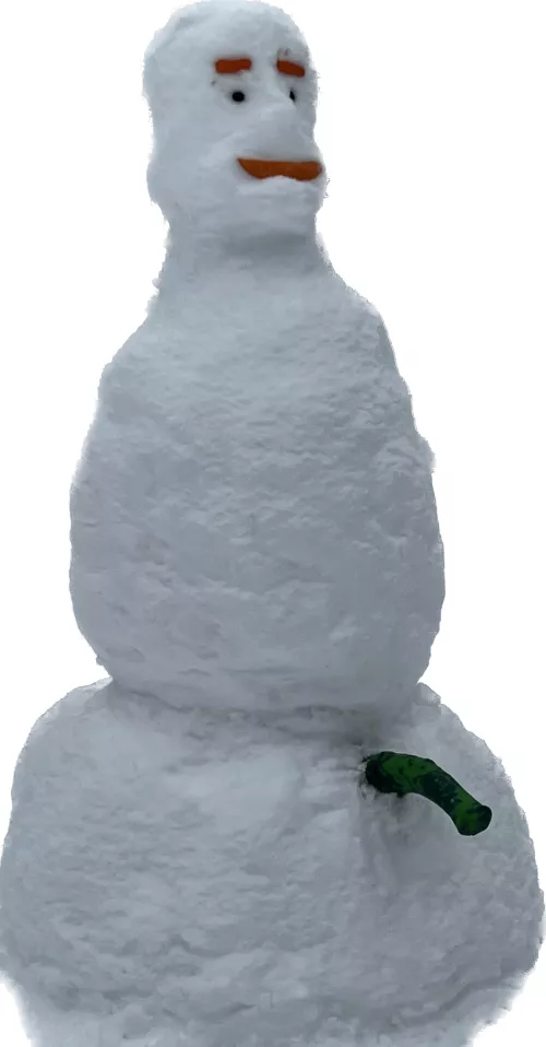 Merry Snow Day, Northeasterners! Frosty is packin’ some shmeat