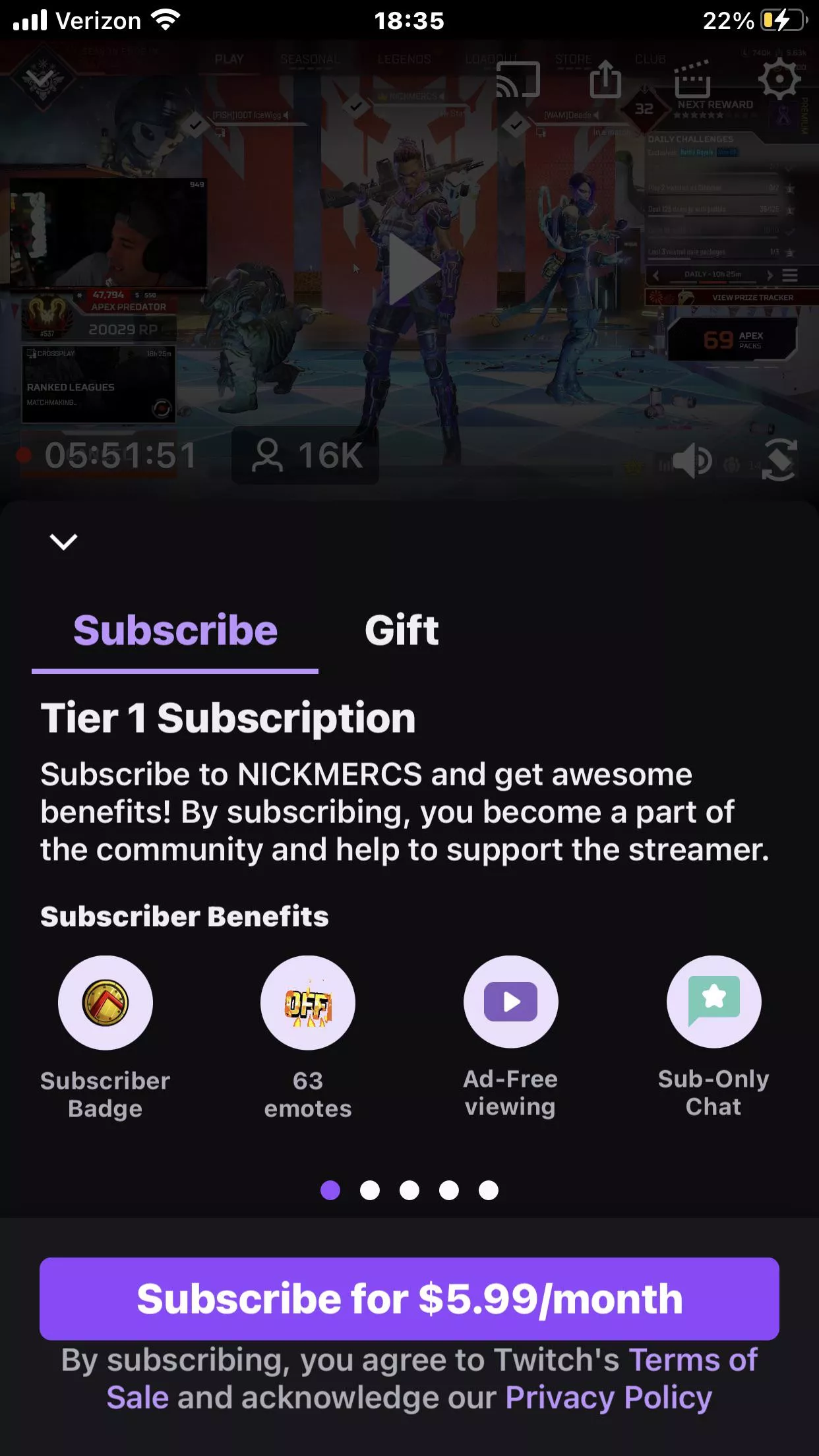 No Prime Sub option? Anyone else have this issue?