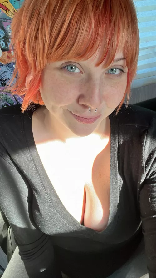 Not sure how I feel without my usual makeup on!