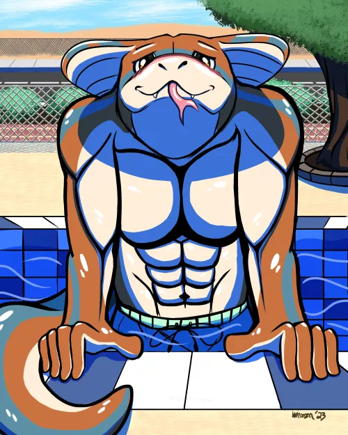 Pool Noodle! [Art by Me | Whooza on FA]