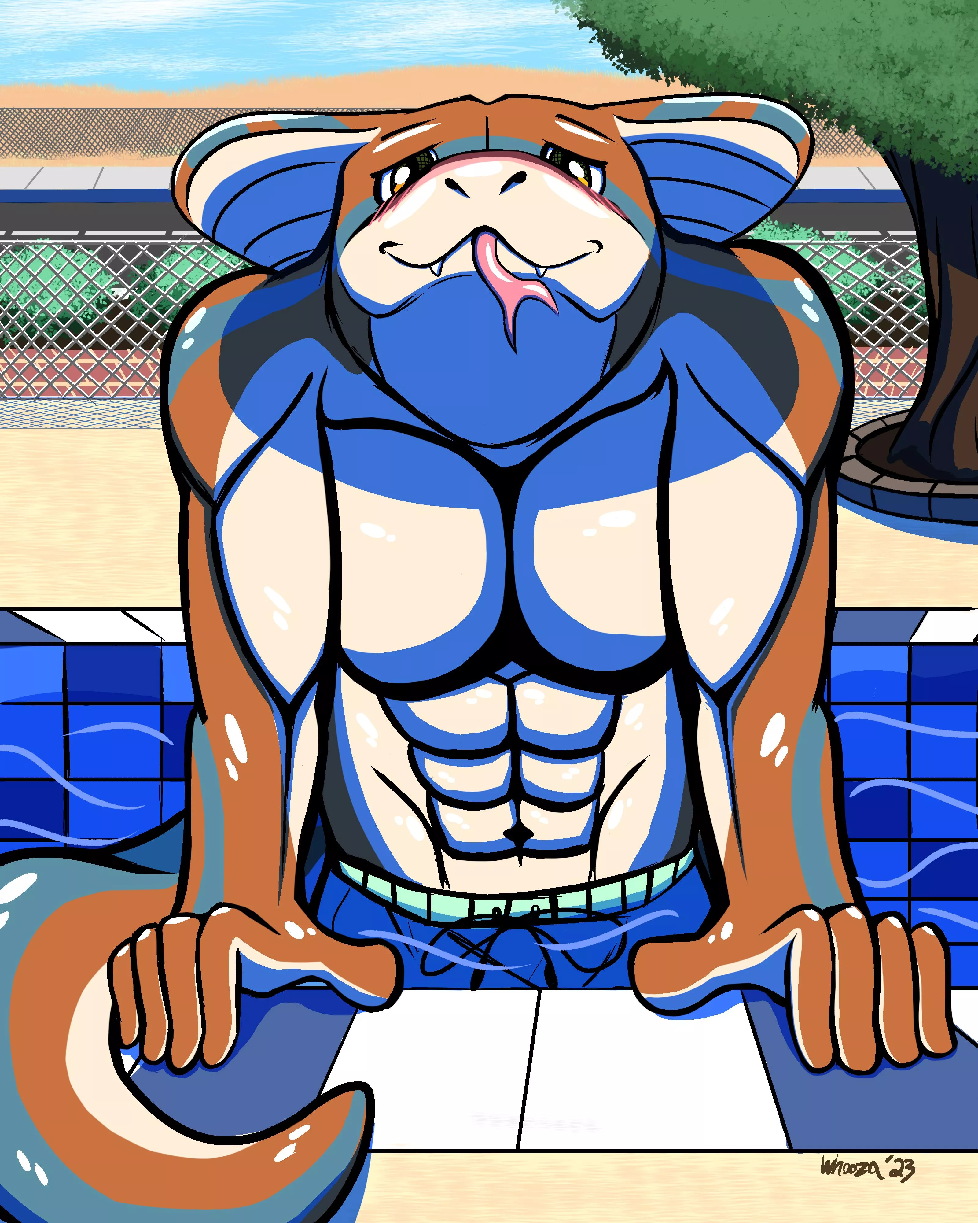 Pool Noodle! [Art by Me | Whooza on FA]