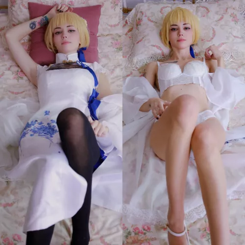 Saber cosplay by astela_chan