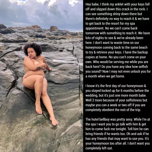 She probably took it off and dropped it down there on purpose.