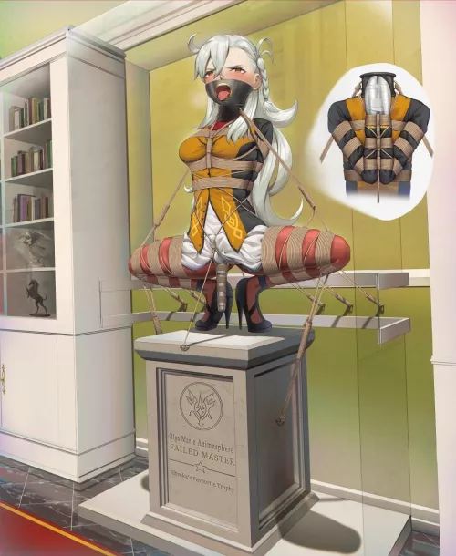 She’s in the middle of museum