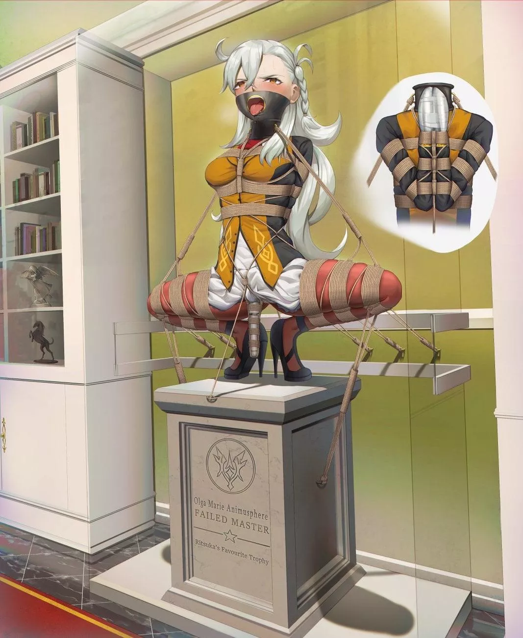 She’s in the middle of museum