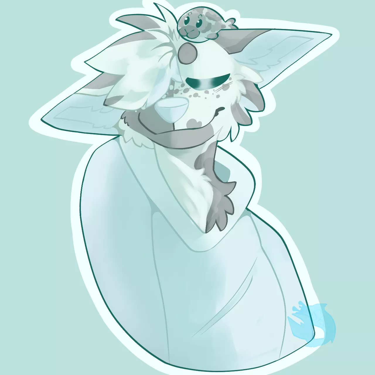 Some more lighting practice with Socks! Art by me ^^