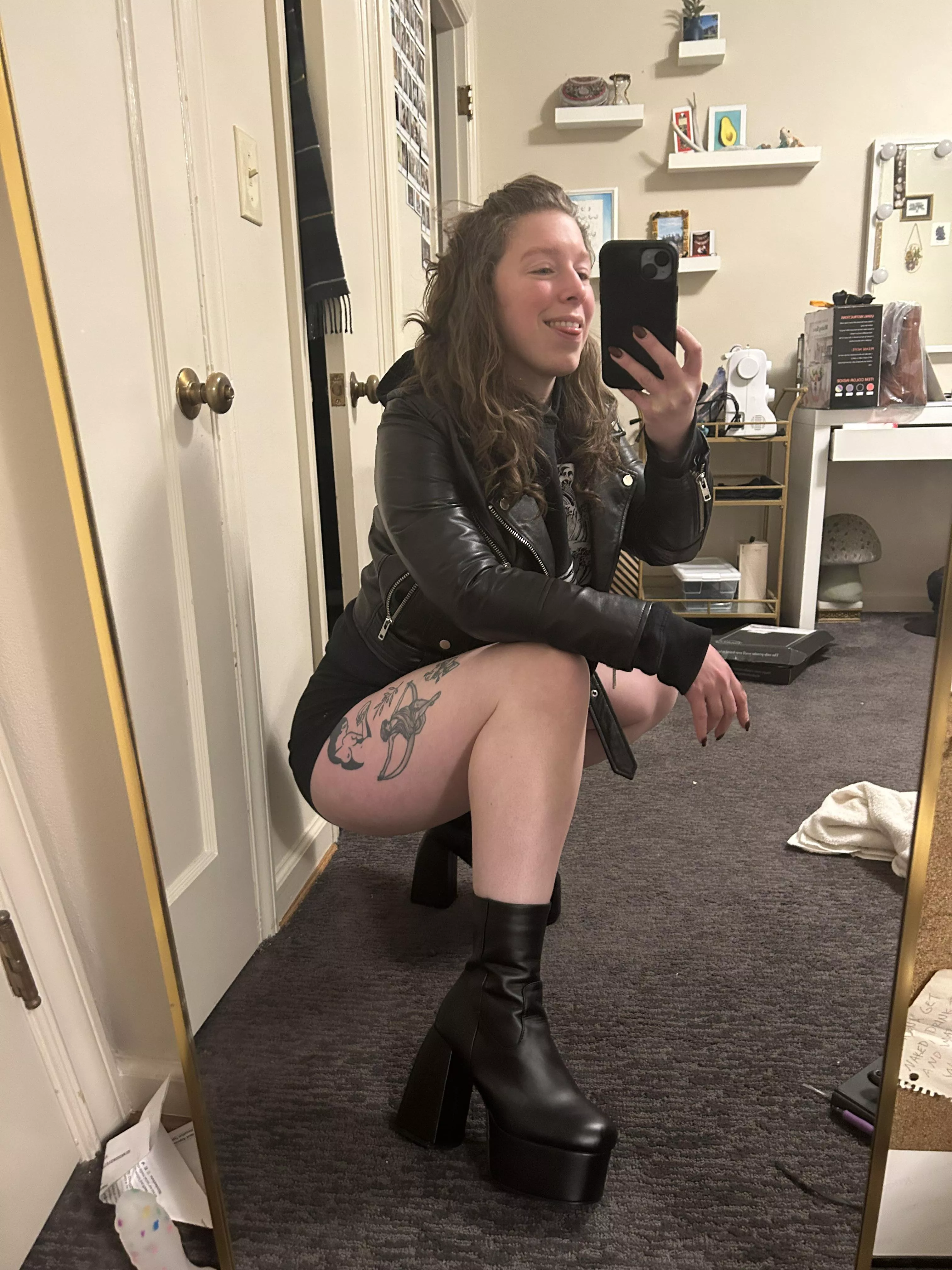 Sometimes leather just feels right