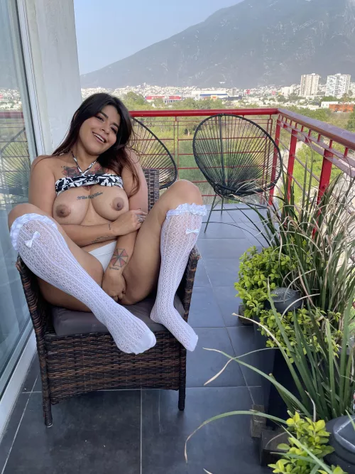 the neighbors can't stop looking at me