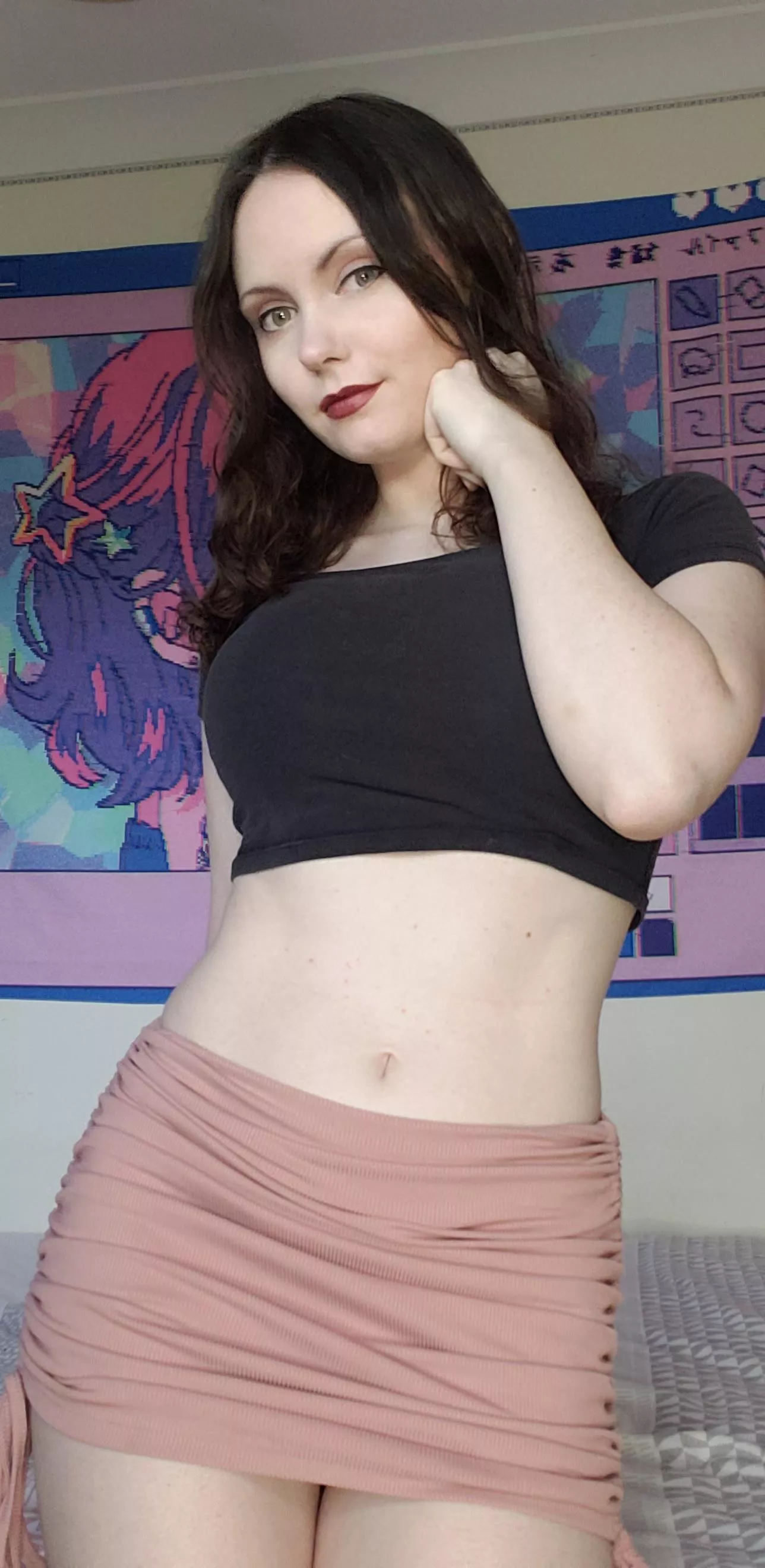 This skirt clings in all the right places