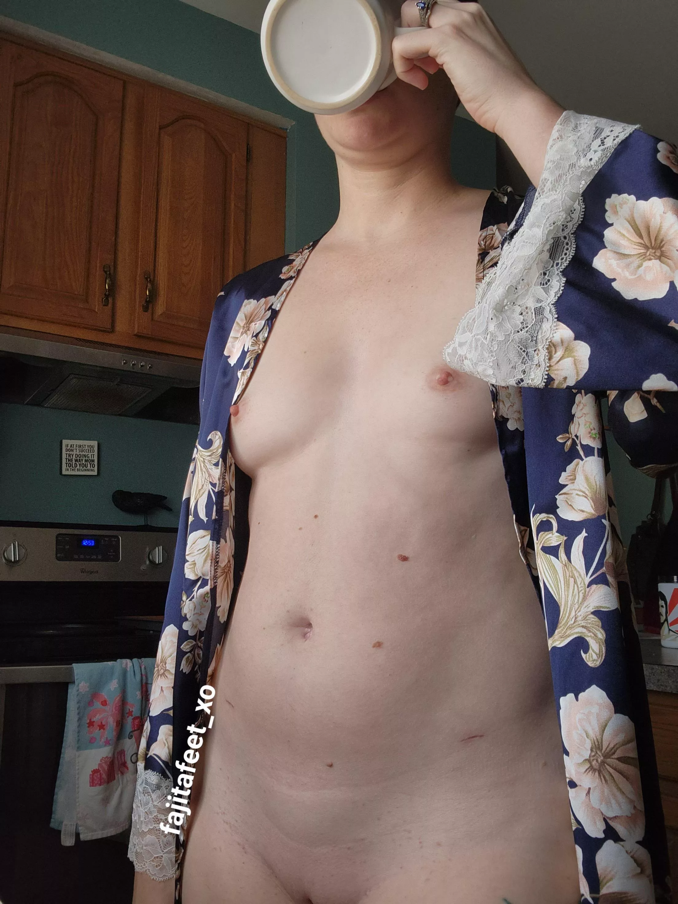 Up early and watching the snow