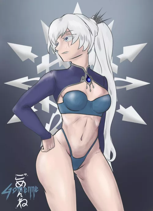 Weiss with her signature glare